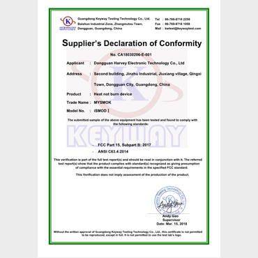ismod i certifications fcc
