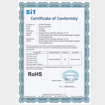 ismod ii rohs certifications