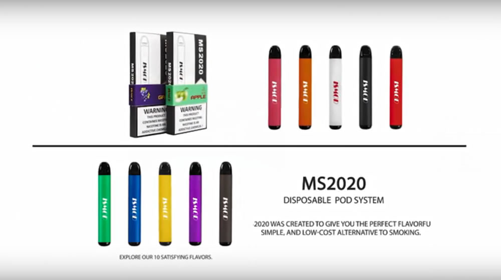 capsule de vape jetable Yun Xi ms2020, 10 saveurs e-liquide